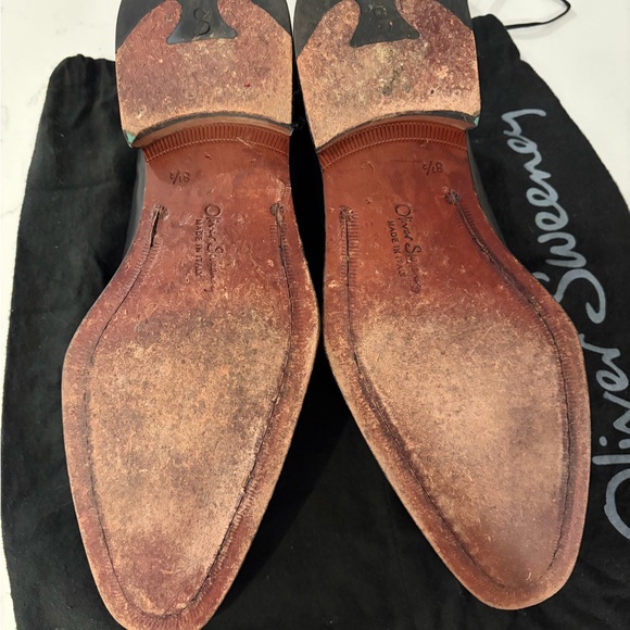Dark Brown Leather Oxfords main image 6